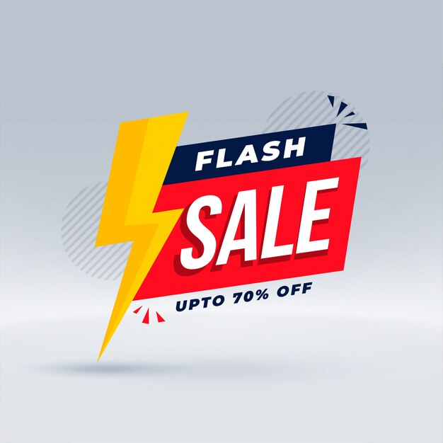 Plantilla promocional de banner moderno de venta flash