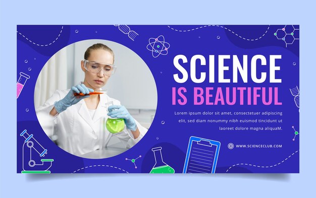 Plantilla de publicación de facebook de investigación científica