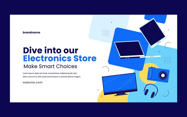 Plantilla de publicación de Facebook de una tienda de electrónica