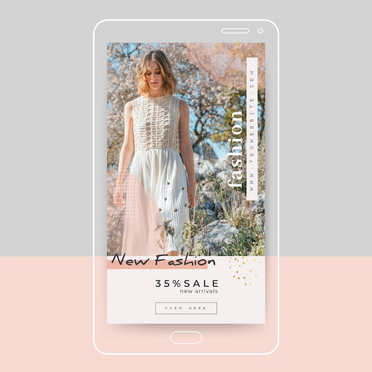 Vector gratuito plantilla de publicación de instagram de moda
