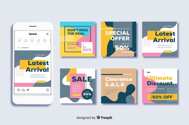 Plantilla de publicación de Instagram para ventas