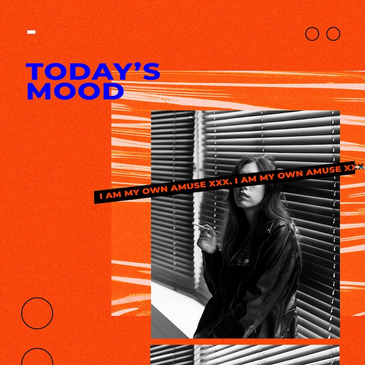 Vector gratuito plantilla de publicación de redes sociales con fondo rojo retro para el concepto de influencers de moda y tendencias