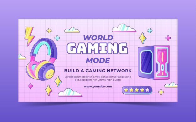 Plantilla de publicación de redes sociales de videojuegos y ocio