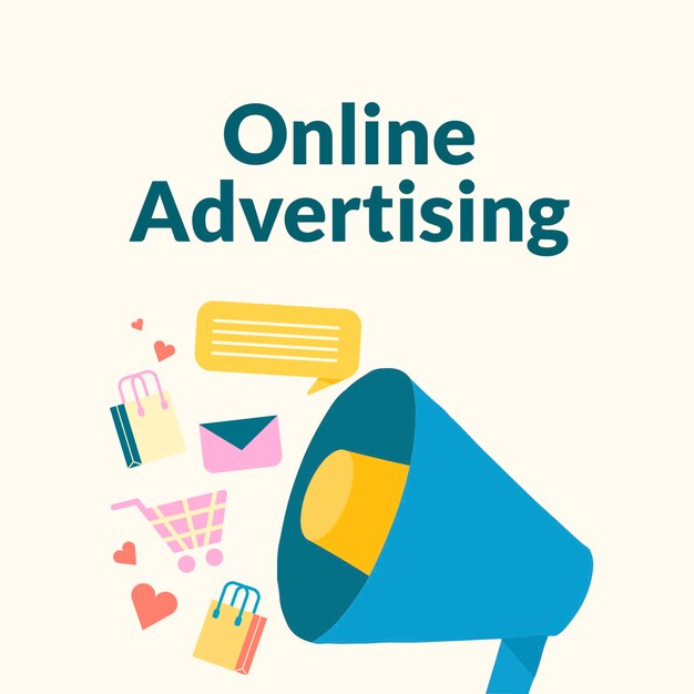 Plantilla de publicidad online editable para publicación en redes sociales