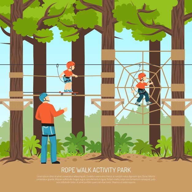 Plantilla de Rope Walk Park