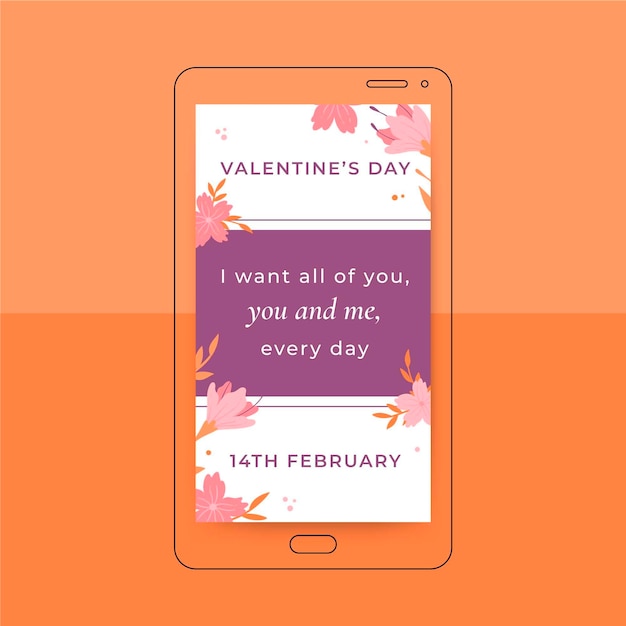 Vector gratuito plantilla de san valentín de historia de instagram