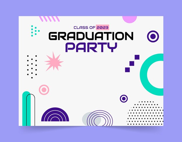 Plantilla de sesión fotográfica para la graduación de la clase 2023