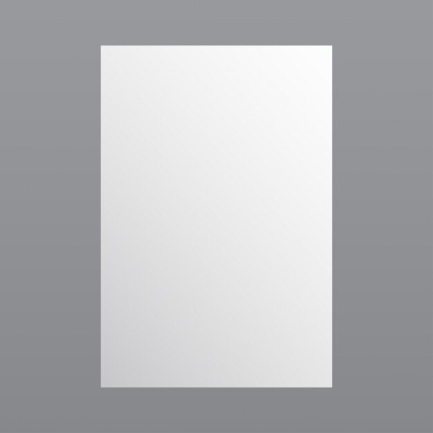 Plantilla simple de papel blanco