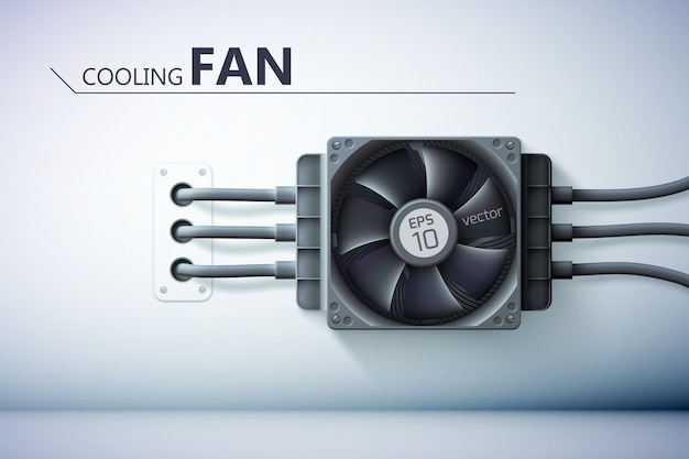 Plantilla de sistema de ventilación por computadora
