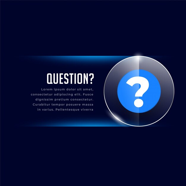 Plantilla de soporte y helo web con signo de interrogación