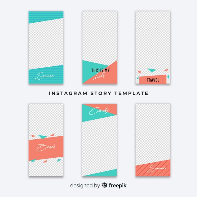 Vector gratuito plantilla de stories de instagram