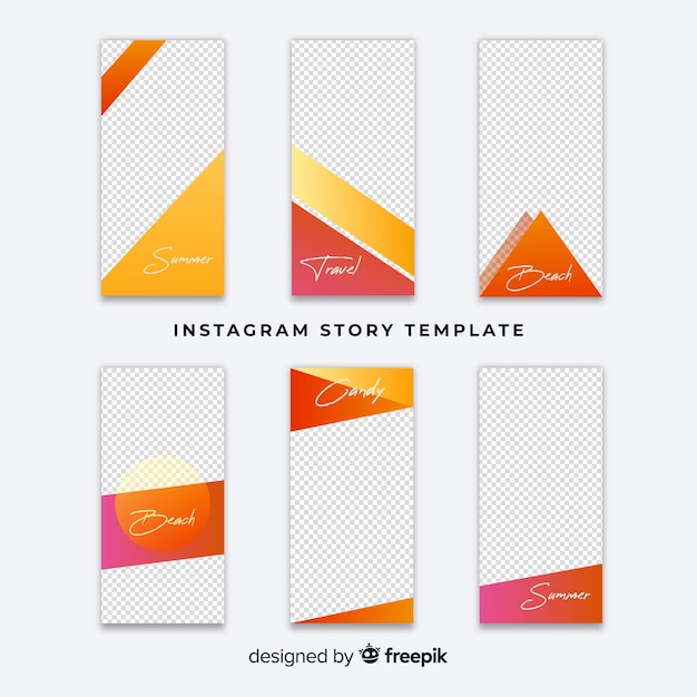 Vector gratuito plantilla de stories de instagram