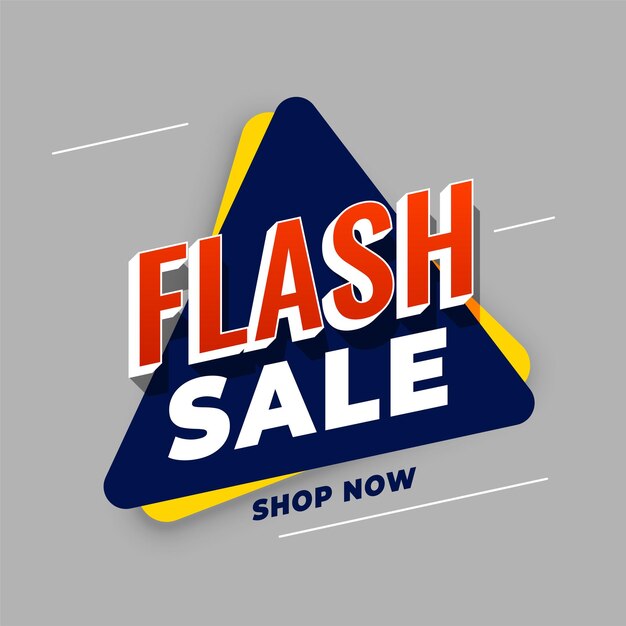 plantilla de super venta flash de estilo 3D para la reducción de precios