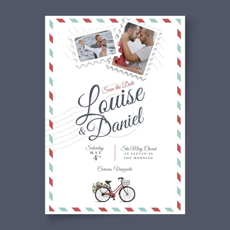 Vector gratuito plantilla de tarjeta de boda de estilo minimalista