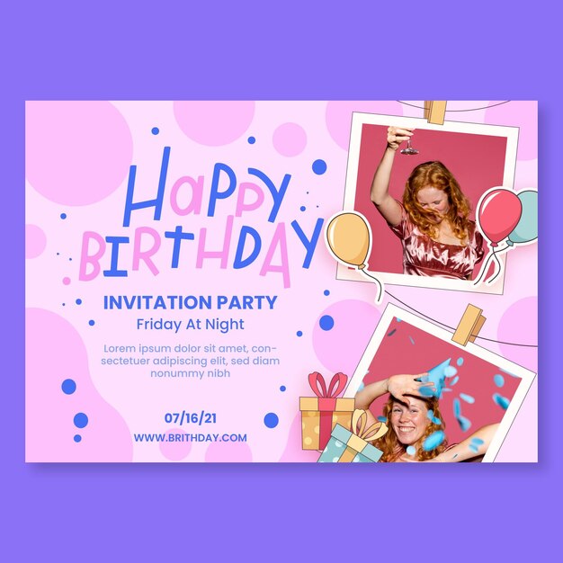 Plantilla de tarjeta de cumpleaños