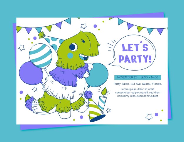 Plantilla de tarjeta de felicitación de cumpleaños