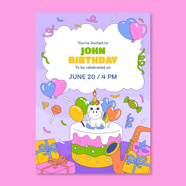 plantilla de tarjeta de felicitación de cumpleaños