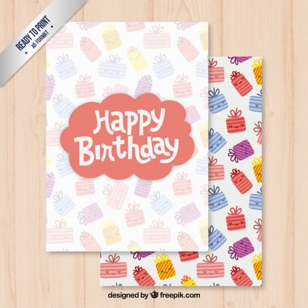 Plantilla de tarjeta de feliz cumpleaños