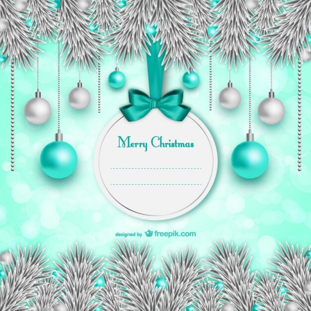 Vector gratuito plantilla de tarjeta de navidad elegante
