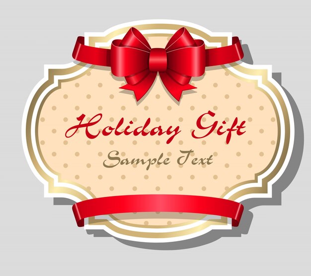 Plantilla de tarjeta de regalo navideño