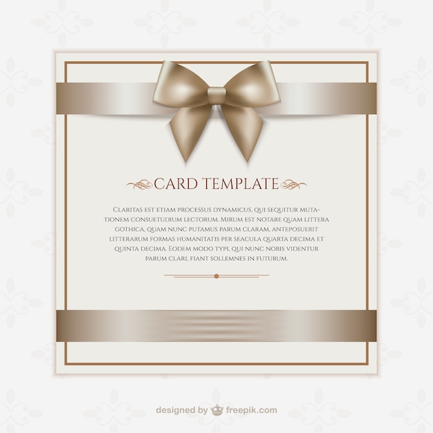 Plantilla de tarjeta de regalo