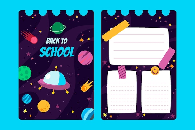 Vector gratuito plantilla de tarjeta de regreso a la escuela