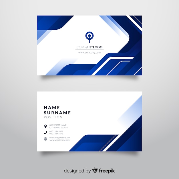 Plantilla de tarjeta de visita abstracta