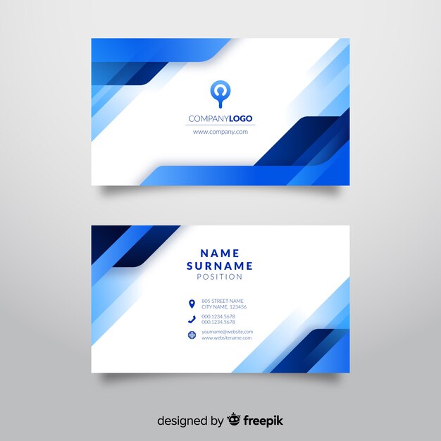 Plantilla de tarjeta de visita abstracta