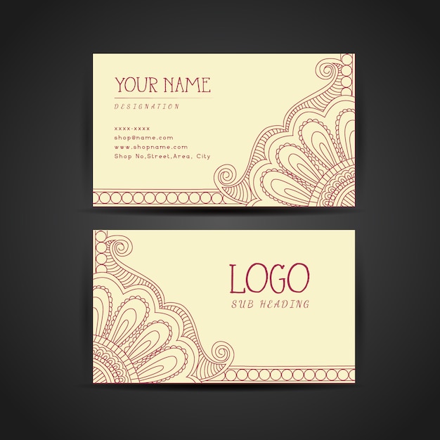 Plantilla de tarjeta de visita elegante
