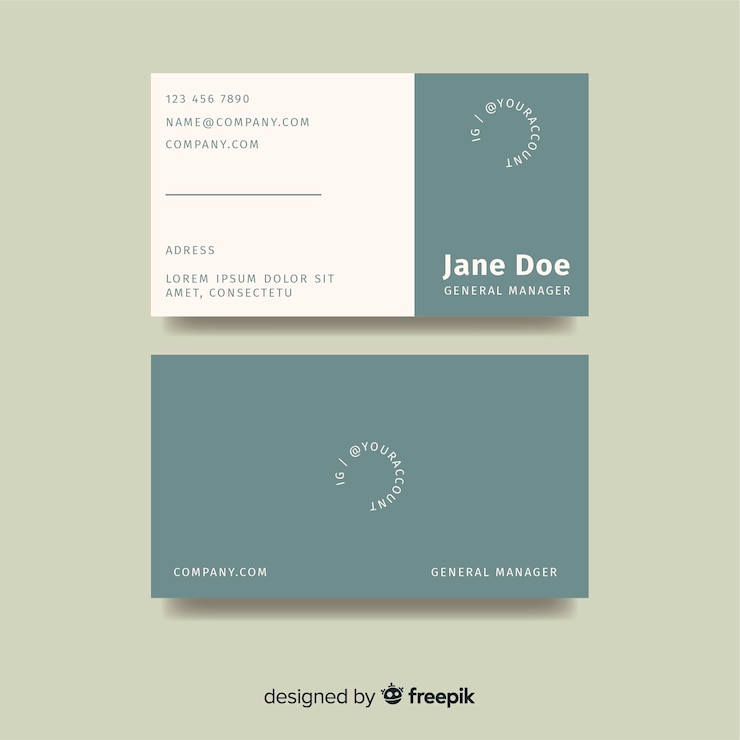 Vector gratuito plantilla de tarjeta de visita estilo elegante