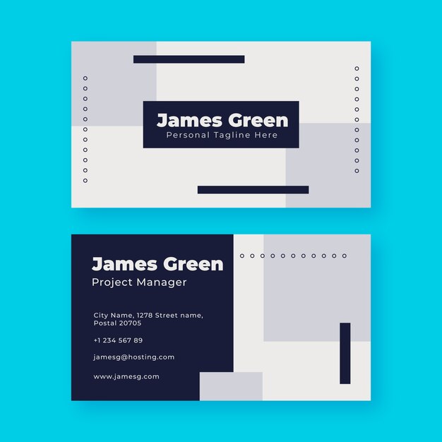 plantilla de tarjeta de visita minimalista