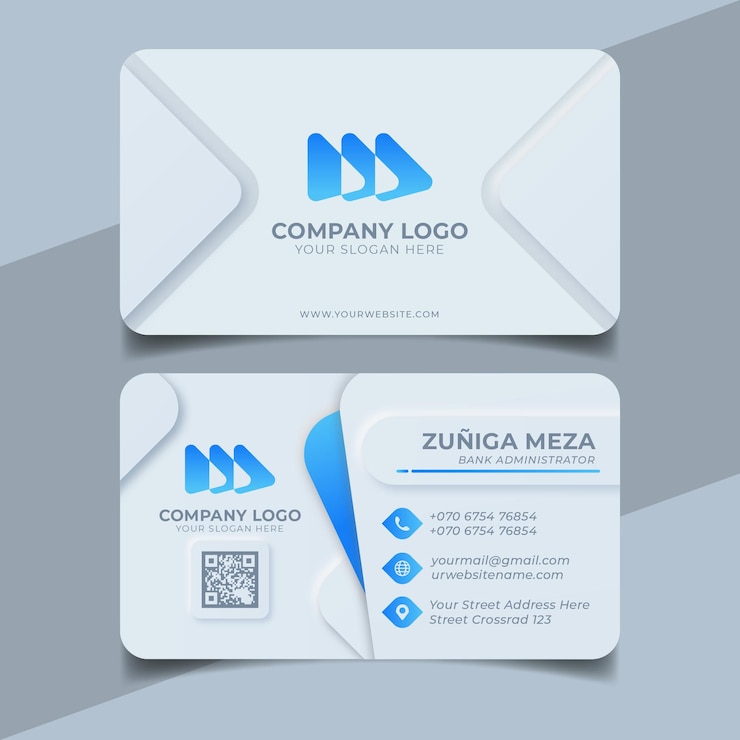 Vector gratuito plantilla de tarjeta de visita neumorph