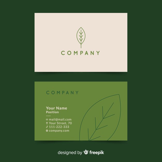 Plantilla de tarjeta de visita