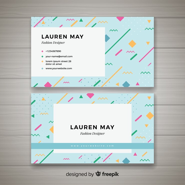 Vector gratuito plantilla de tarjeta de visita
