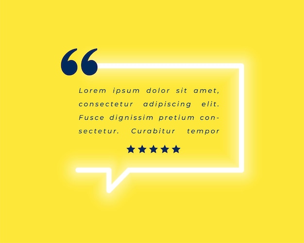 plantilla de testimonios de burbujas de chat de moda con vector de diseño de calificación de estrellas