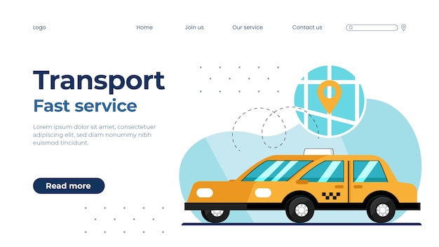 Vector gratuito plantilla de transporte dibujada a mano