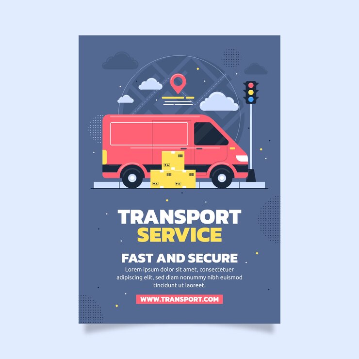 Vector gratuito plantilla de transporte dibujada a mano