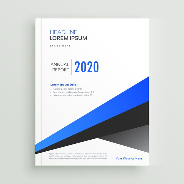 plantilla de vector de diseño geométrico folleto