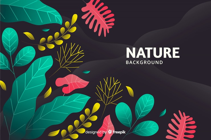 Vector gratuito plantilla vector de naturaleza