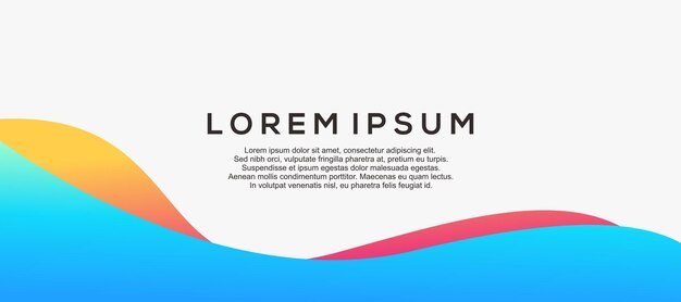 Plantilla de verano de banner de diseño gráfico