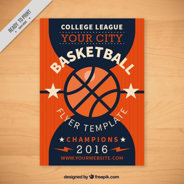 Plantilla de volante de baloncesto