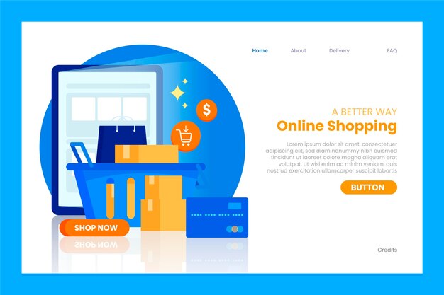 Plantilla web de compras online