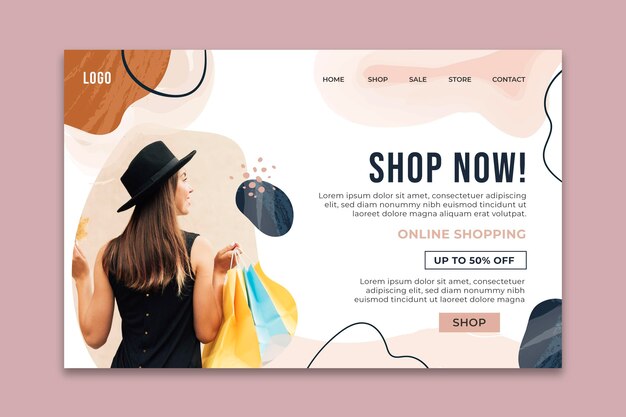 Plantilla web de compras online