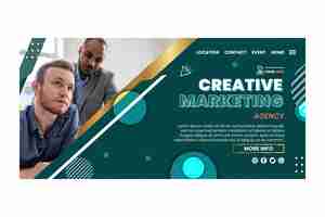 Vector gratuito plantilla web de marketing empresarial