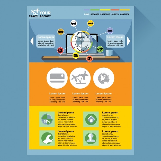 Plantilla web para viajes