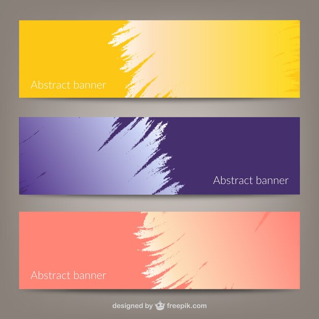 Plantillas de banners abstractos