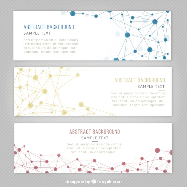 Plantillas de banners de ciencia