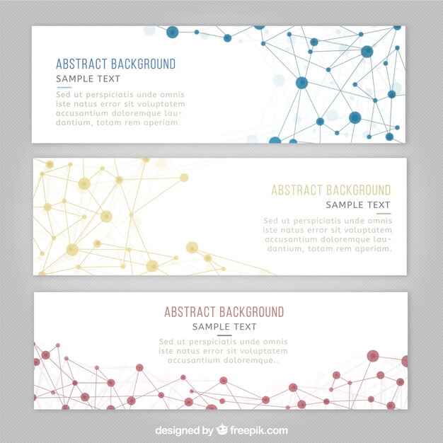 Plantillas de banners de ciencia