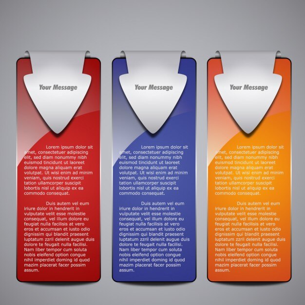 Plantillas de banners de flecha