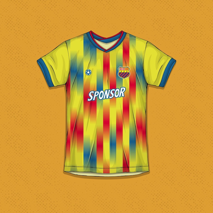 Vector gratuito plantillas de camisetas de fútbol profesional texturas de camisetas deportivas de gran calidad
